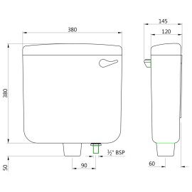 Wall Hung Cistern