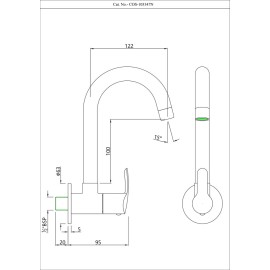 Sink Cock with Swinging Spout