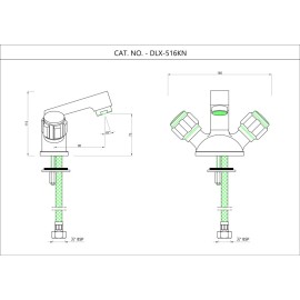 Central Hole Basin Mixer