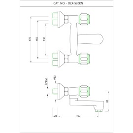 Wall Mixer Non-telephonic Shower System