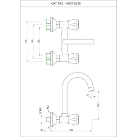 Sink Mixer with Swinging Pipe Spout