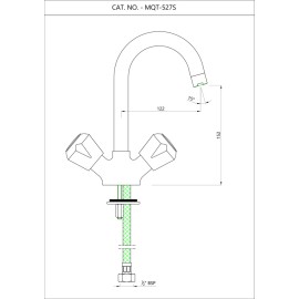 Sink Mixer with Swinging Pipe Spout