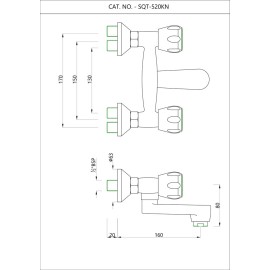 Wall Mixer Non-telephonic Shower System