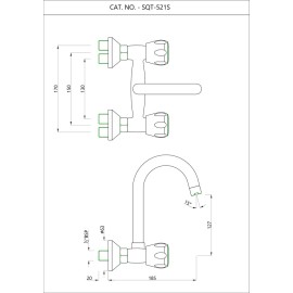 Sink Mixer with Swinging Pipe Spout