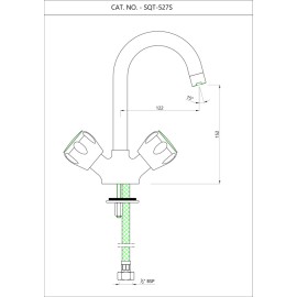 Sink Mixer with Swinging Pipe Spout