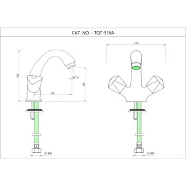 Central Hole Basin Mixer