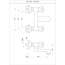 Wall Mixer Non-telephonic Shower System