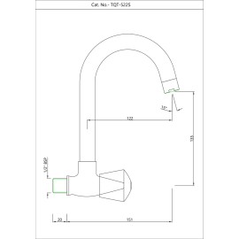 Sink Cock with Swinging Pipe Spout