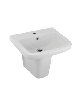 Wall Hung Basin with Half  Pedestal