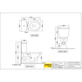 Bowl with Cistern for Coupled WC