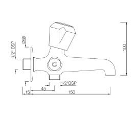 2-Way Long Body Bib Cock