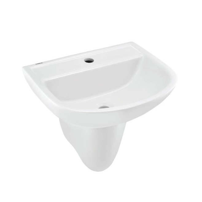 Wall Hung Basin with Half Pedestal