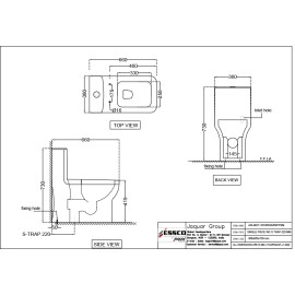 Rimless Single Piece WC